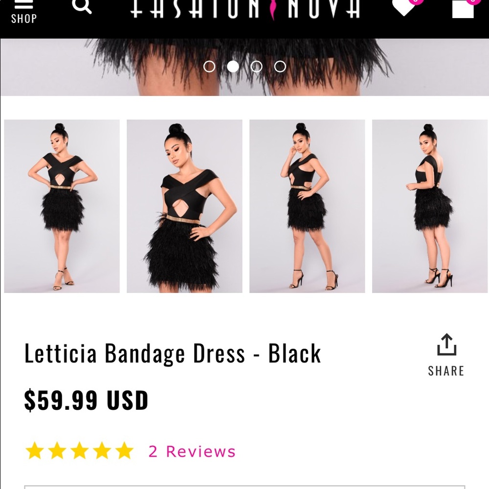 Fashion Nova Leticia Bandage Dress